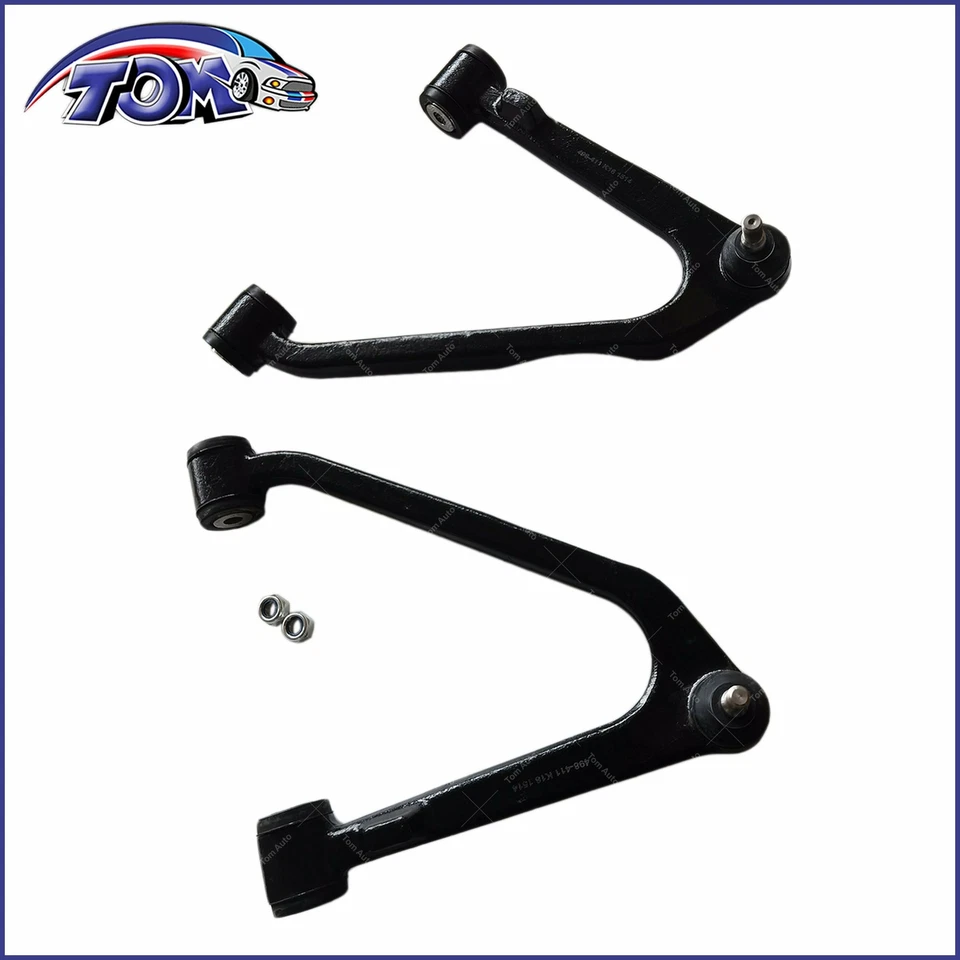 Par de brazos de control superior de suspensión delantera para Mercedes Benz 560SL 1986-1989   Foto 2 de 4