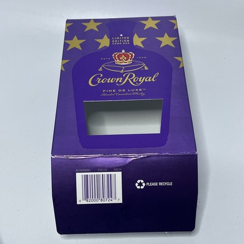 Rare Limited Crown Royal Red White & Blue Camouflage Bag 750ml 9" x 5" x 2.5" - Picture 3 of 6