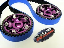 VMS 90-01 ACURA INTEGRA NON VTEC GATES RACING TIMING BELT 2 CAM GEARS PURPLE