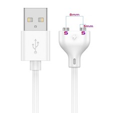 2 Prong Magnetic USB DC Charger Cable Replacement Charging Cord, 8mm-0.32'',3...