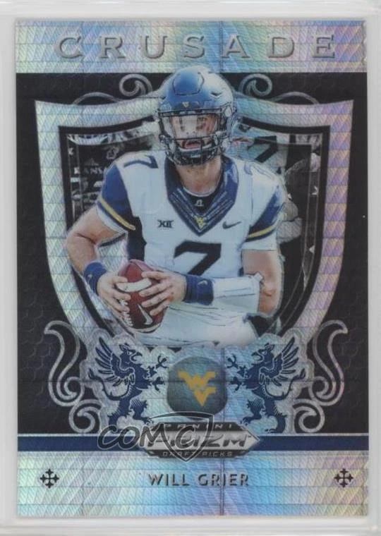 Will Grier Panini Prizm Draft Picks Crusade #4 Hyper