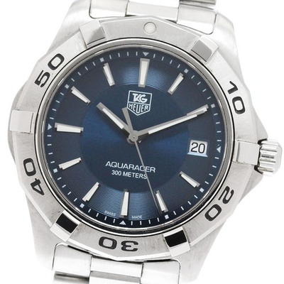 #ad #ad TAG HEUER Aqua racer WAP1112 Date Navy Dial Quartz Men#x27;s Watch 947454 $873.80