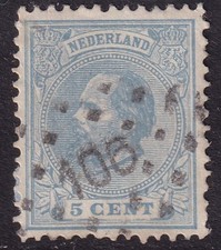 NETHERLANDS  NEDERLAND  NUMERAL POSTMARK / CANCEL 