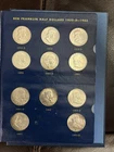 Complete 1948 to 1963 Franklin Half Dollar Collection in Wittman Album 4463