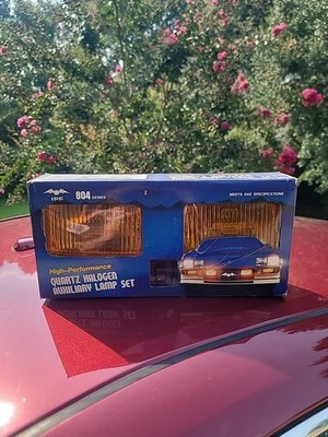 VTG IPF 804 Series Amber Rectangular Quartz Halogen Fog Lamp Light Kit NOS