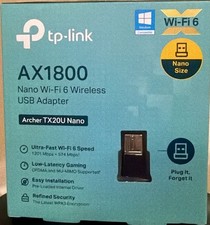 TP-Link AX1800 Nano Wi-Fi 6 Wireless USB Adapter Black Archer C3 