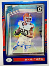 2024 Donruss Optic Jamari Thrash #241 Auto Blue Prizm /99  1/99 First on Print! 