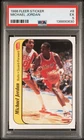 1986 Fleer Basketball Michael Jordan Sticker (RC) card# 8 graded PSA 5 EX BULLS
