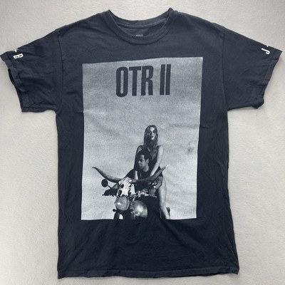 2018 OTR II Jay Z Beyonce Concert Tour T-Shirt Mens M Black J+B On The Run 2