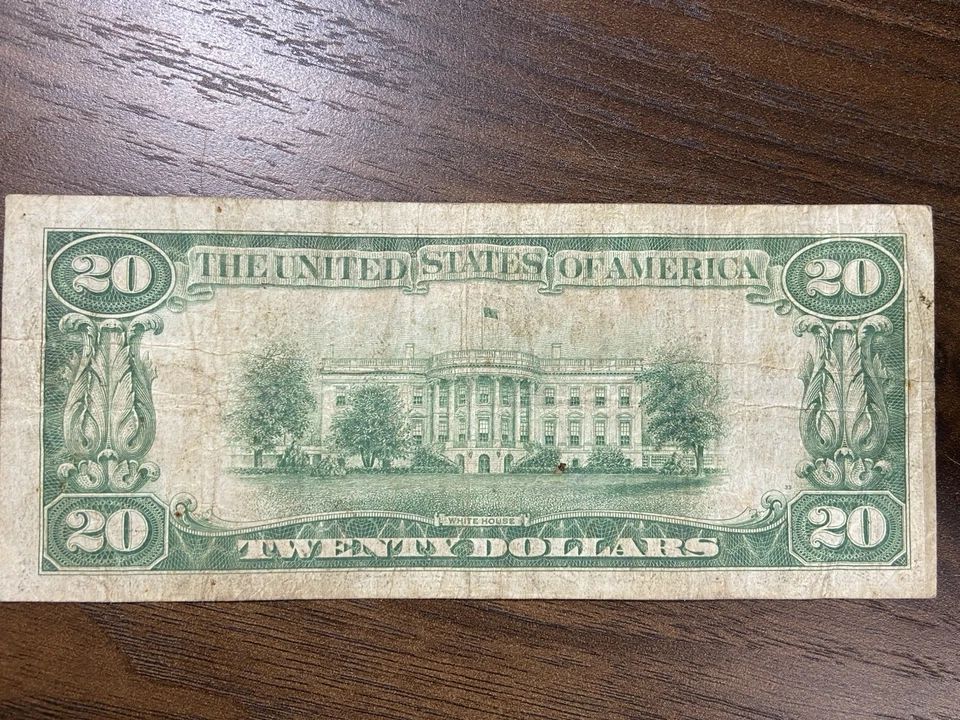 1929__ $20__Hamilton National Bank Of KNOXVILLE, TN__ Note, Bill, Dollars - Image 2 of 2