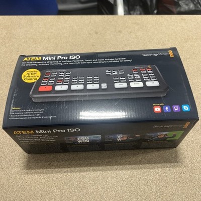 Blackmagic Design ATEM Mini Pro ISO HDMI SWITCHER USED