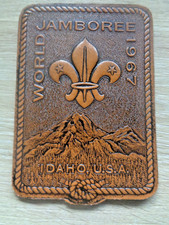 UNUSED 12th World Boy Scout Jamboree Badge 1967 Farragut State Park , Idaho USA 