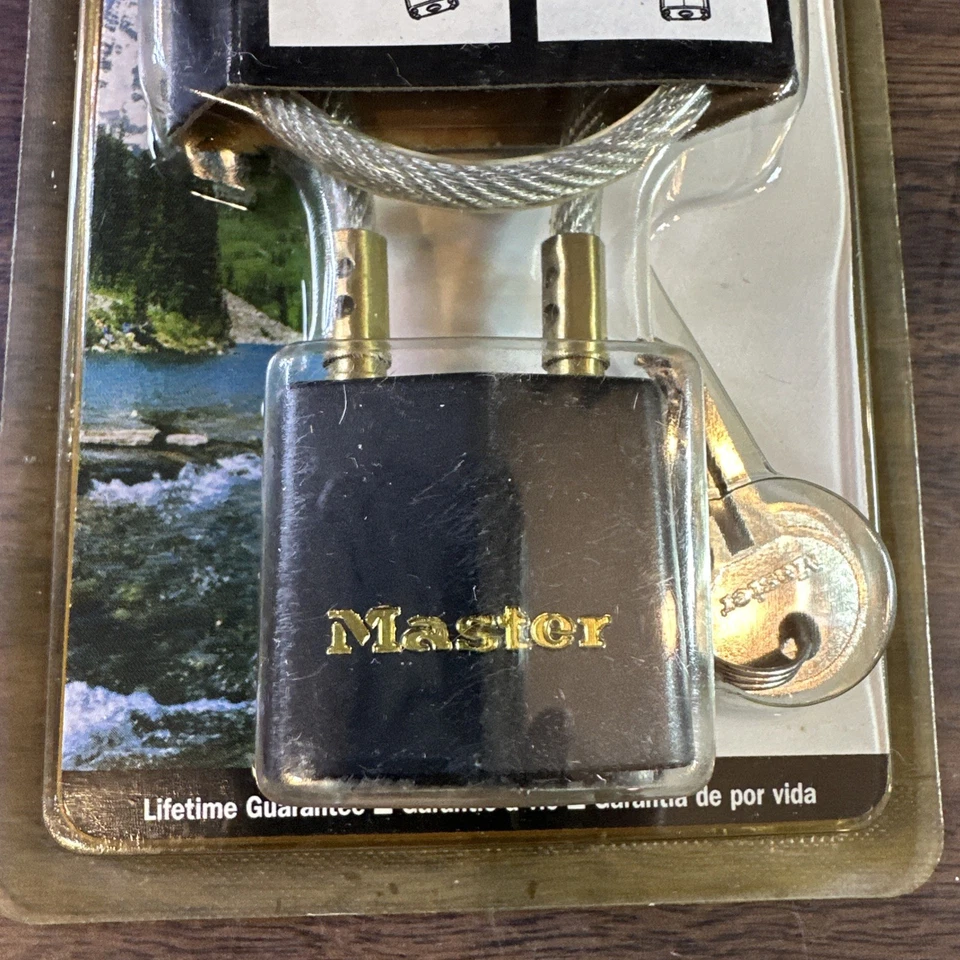 Master Lock 99DSPT 14" Cable w/Key For: Gun Safety Bike Bicycle Computer NEW 🔐 - Image 2 of 4