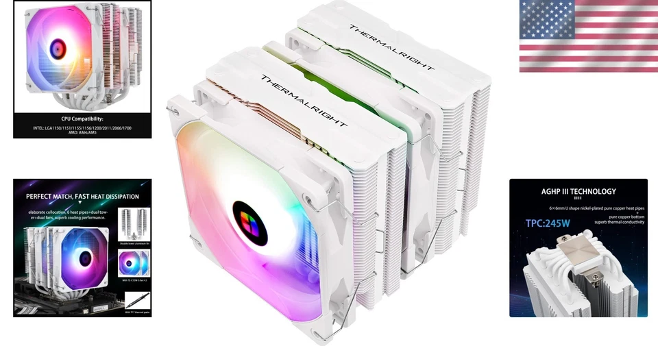 Twin Tower CPU Cooler with 6 Heat Pipes - Peerless Assassin - Image 2 of 4