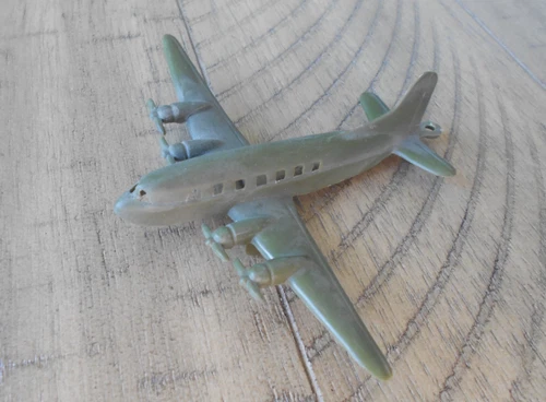 Vintage Marx Toys Army Transport Plane Plastic Army Men Playset Made USA 3.75"