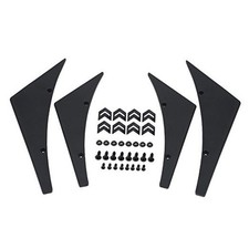 Front Bumper Canard Set, Universal 4pcs Car Front Bumper Lip Splitter Fins