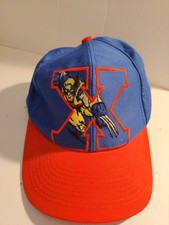 Vintage 90 s MARVEL COMICS X-Men Mutant Gear Wolverine Snapback Hat Cap 1993