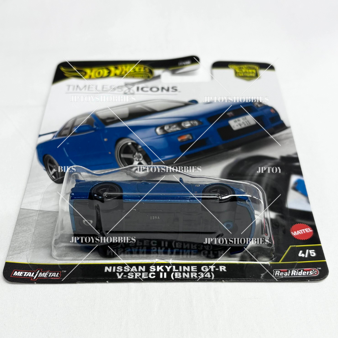 Nissan Skyline GT-R V-Spec II (BNR34) Hot Wheels Premium Car 2台
