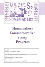 #1253-C1 First Day Ceremony Program 5c Homemakers Stamp
