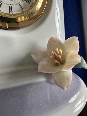 Lladro White/Blue Clock 06601 Retired | eBay