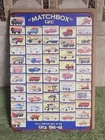 Matchbox Tin Metal Sign Vintage Matchbox Trucks & Cars 5 1/5 "x 8" (New)