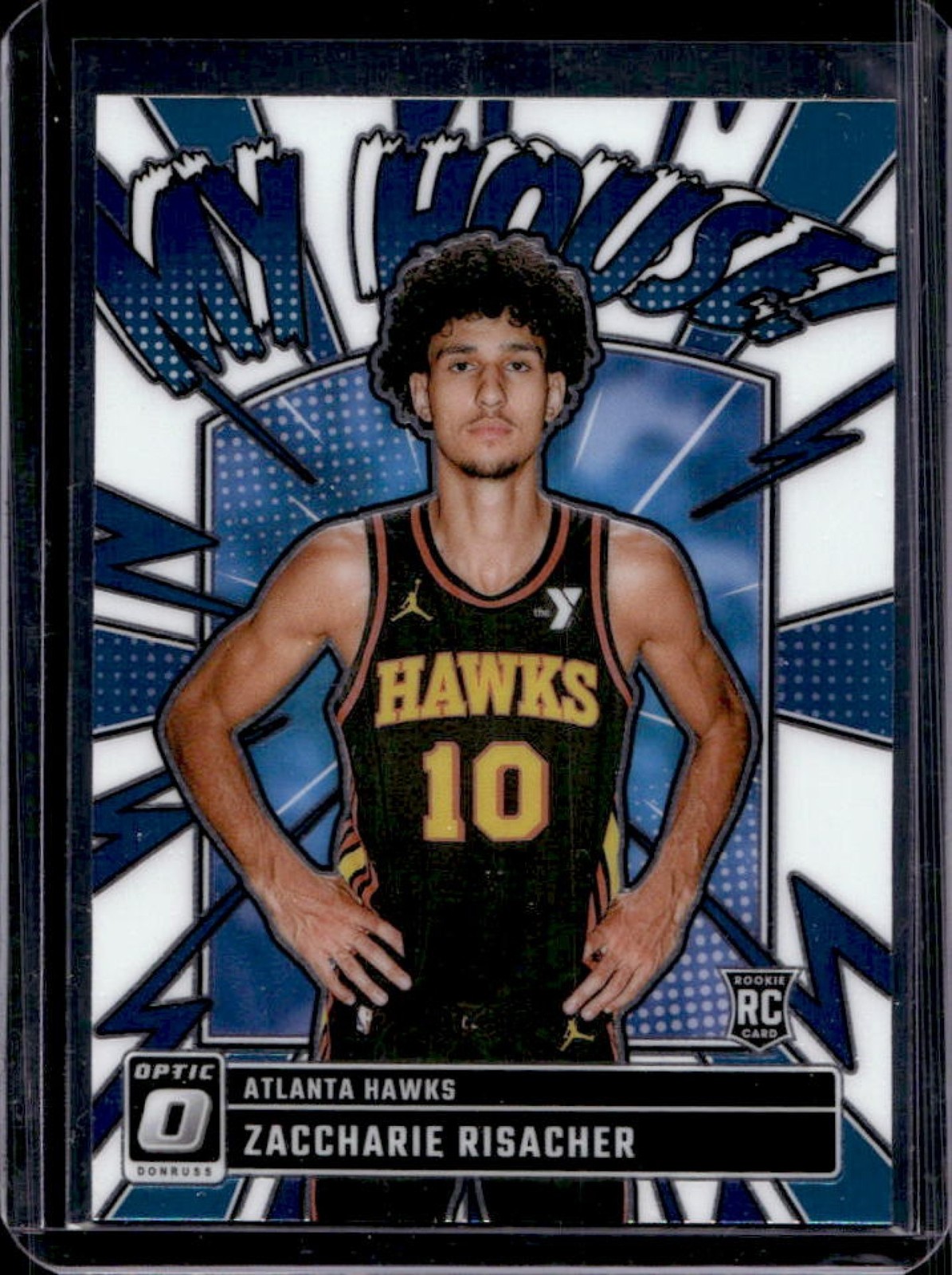 2024-25 Panini Donruss Optic Zaccharie Risacher My House RC Rookie #13 Hawks