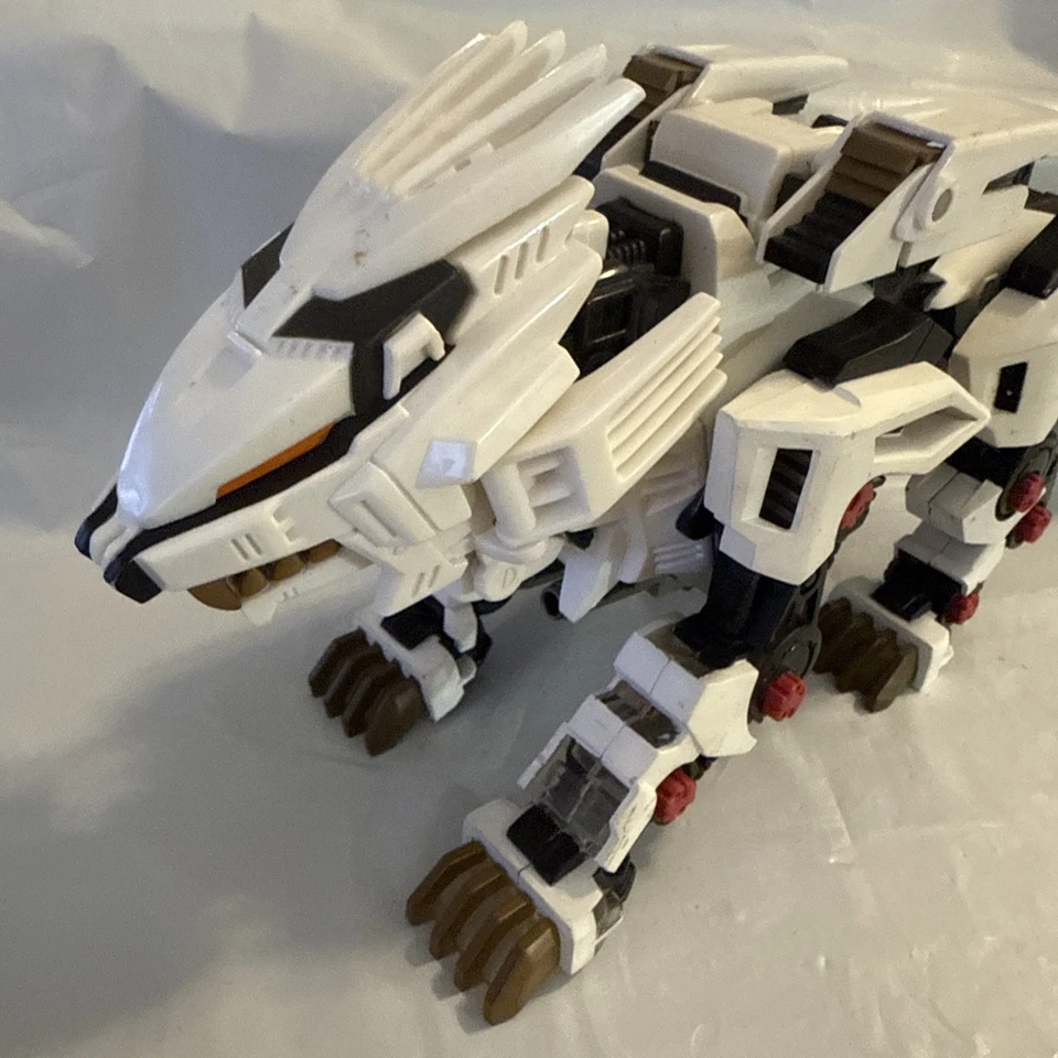 2002 Hasbro Tomy Zoids Liger Zero электронный белый лев работает - недостающие детали - Изображение 2 из 4