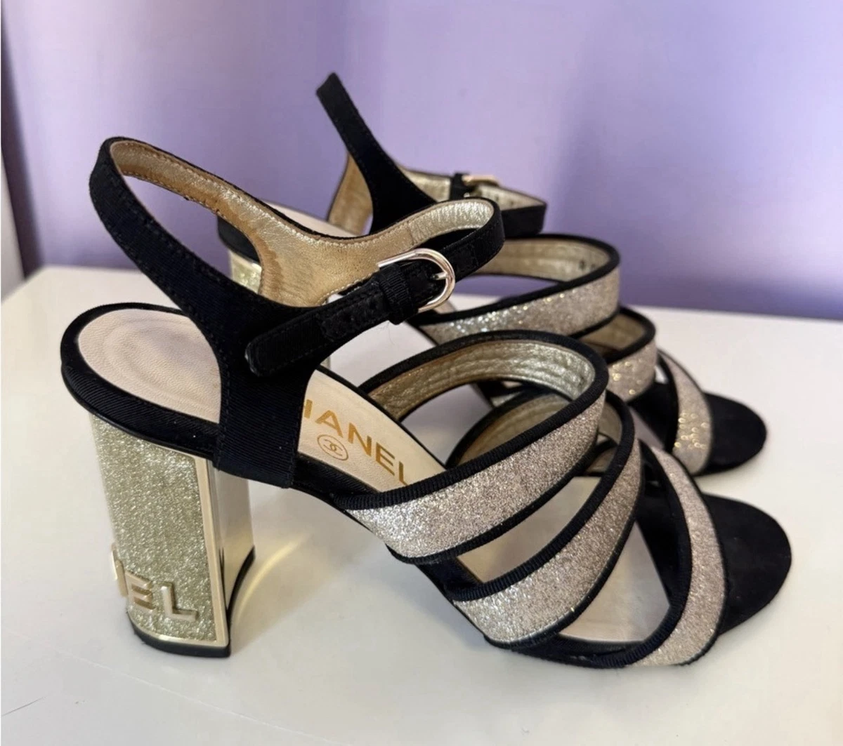 CHANEL Glitter Sandals for Women for sale | eBay