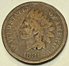 1881 Philadelphia Mint Indian Head Cent