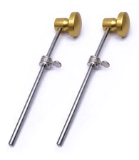 Jiayouy 2 Pieces Bass Drum Pedal Beater Aluminum Alloy Hammer Head Percussion...