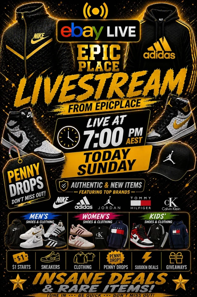 🔥EpicPlace - LIVESTREAM | NEW ARRIVALS | Sneakers and Clothing | $1 Starts