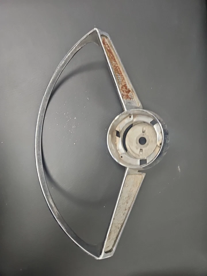 Pontiac Catalina Star Chief 1963 volante bocina anillo cromo 544951 OEM Foto 2 de 4