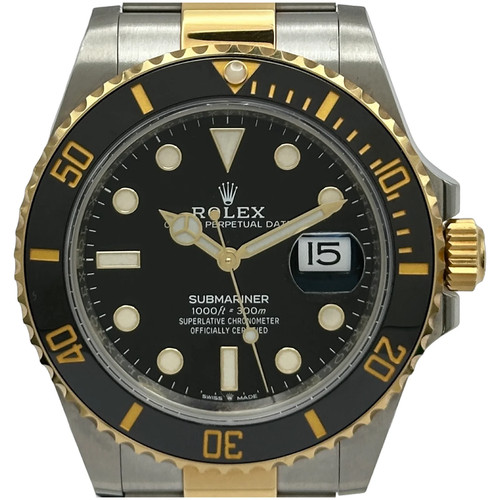 ROLEX Submariner 126613LN 41mm Gold Black Dial Automatic Watch 2021 #OKW738
