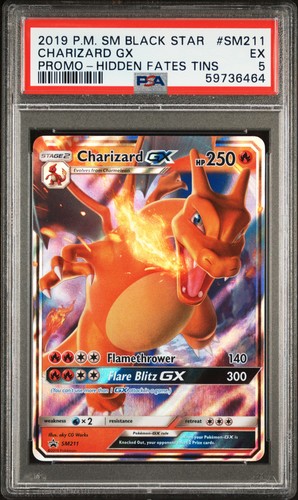 Charizard-GX graded PSA 5 for sale on eBay