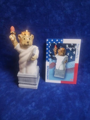 Wade UK Ceramics STATUE OF LIBEARTY Bear Figurine Ameriwade Exclusive LE 250