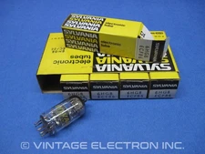 LOT OF (5) NOS 6HG8 (ECF86) Vacuum Tubes - SYLVANIA - USA -  1970's (TESTED!!!)