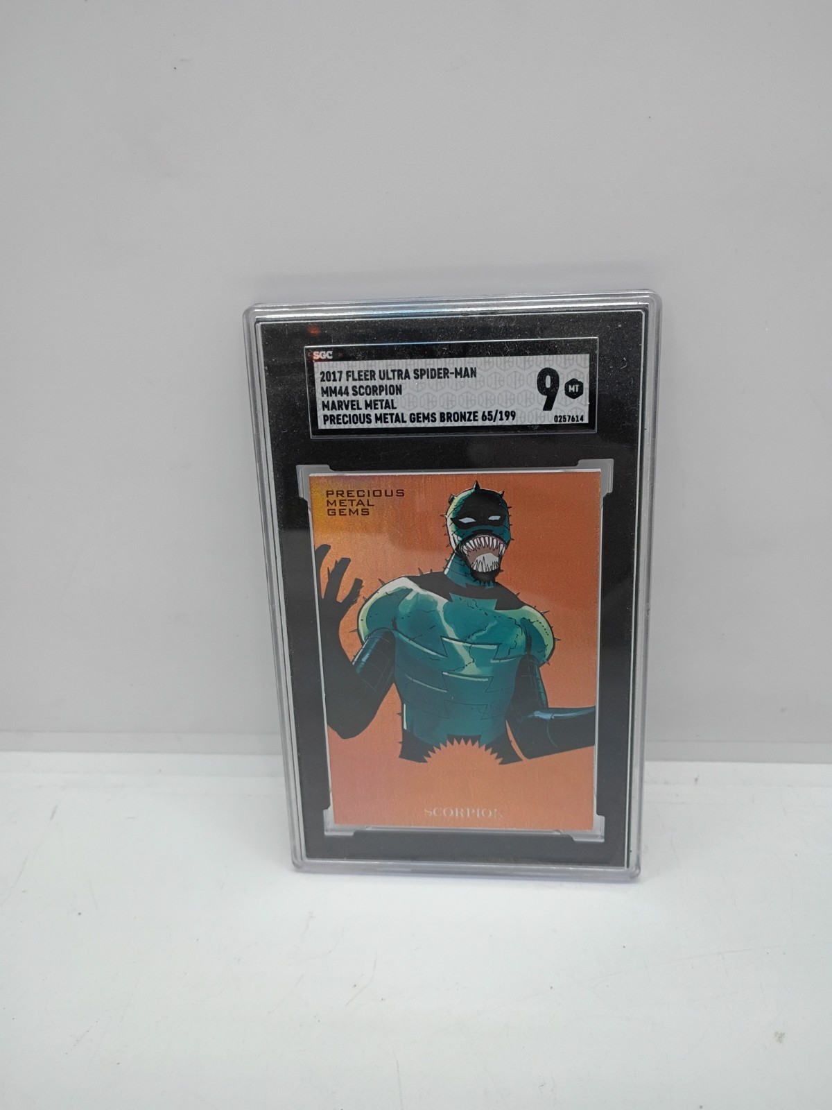 2017 Fleer Ultra Scorpion Spider-Man Precious Metal Gems PMG Bronze MM44 #/199