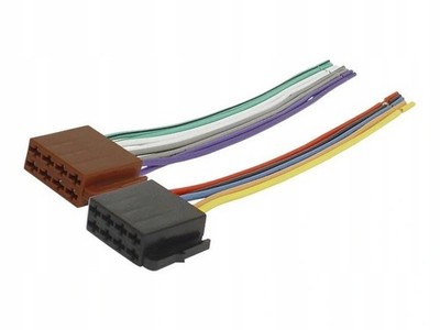 Auto Radio Adapter Kabel Set Stecker DIN ISO 16 Pin Strom Lautsprecher Autoradio