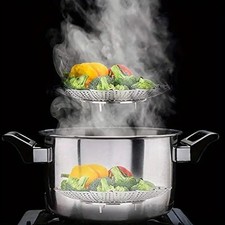 Cestello A Vapore Per Verdure Cestello Per Cottura A Vapore Pieghevole In Acciaio Inox - Per Una Cucina Sana E Facile Da Pulire Pentola A Vapore