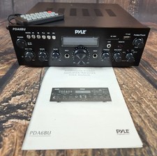 Pyle Bluetooth Stereo Amplifier Receiver FM Radio/USB/SD memory PDA6BU w/ Remote