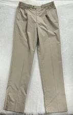 Austin Reed Pleated Chino Pants Beige Men's 38 LONG (UNHEMMED) New With Tags