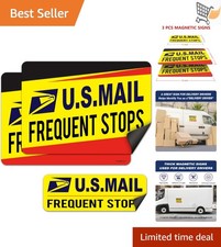 Delivery Driver Magnetic Signs 3 Pack Frequent Stops Sign for Car Truck Bumper