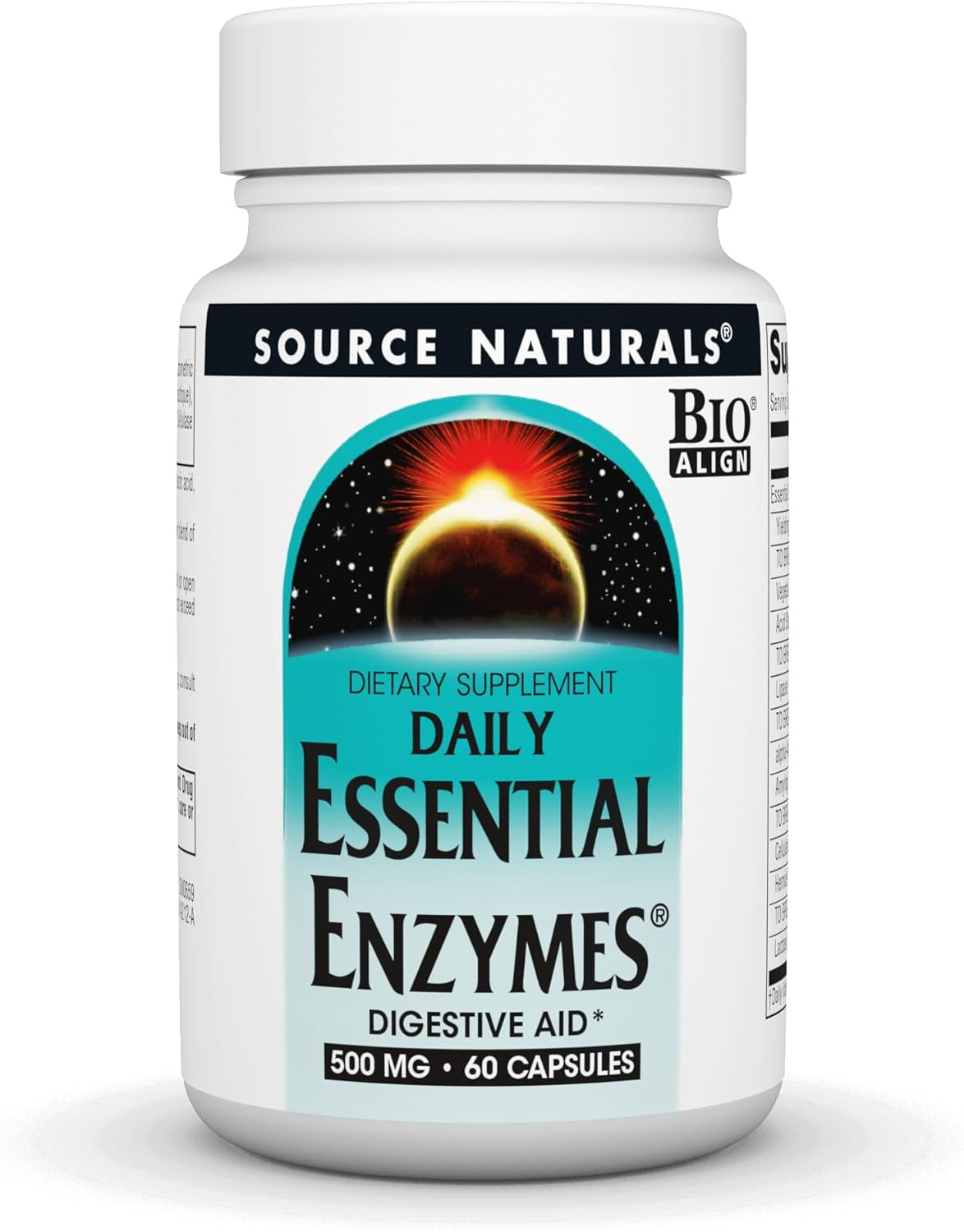 Essential Enzymes 500Mg Bio-Aligned Multiple Enzyme Supplement Herbal Defense fo