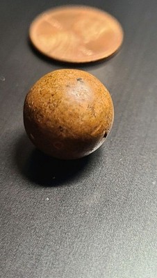 Rare Ancient Native American, Hopewell Hard Stone Game Ball. Very Smooth 