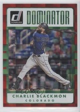 2017 Panini Donruss Dominators Red 22/149 Charlie Blackmon #D-21 s1i