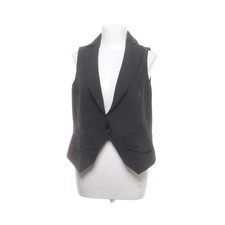 Anzugweste, Größe: 44, Schwarz, Polyester, Nadelstreifen, Damen #mM4