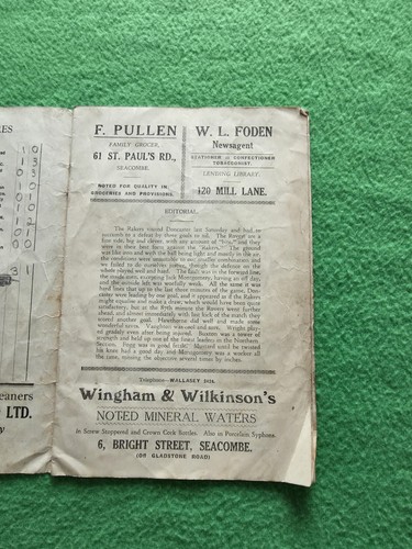 Programma originale nuovo Brighton v Darlington 12 pagine venerdì 15 aprile 1938 - Foto 3 di 11