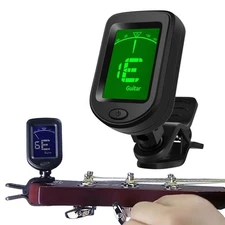  Guitar Tuner Clip-on Chromatic Digital Tuner LCD Display For Acoustic Guitar