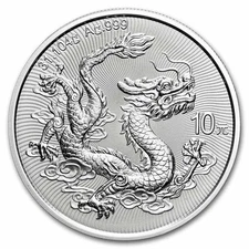 2025 China 1 oz Silver Dragon BU