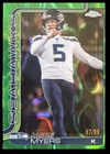 2025 Topps Chrome Football Green Wave Refractor Jason Myers #280